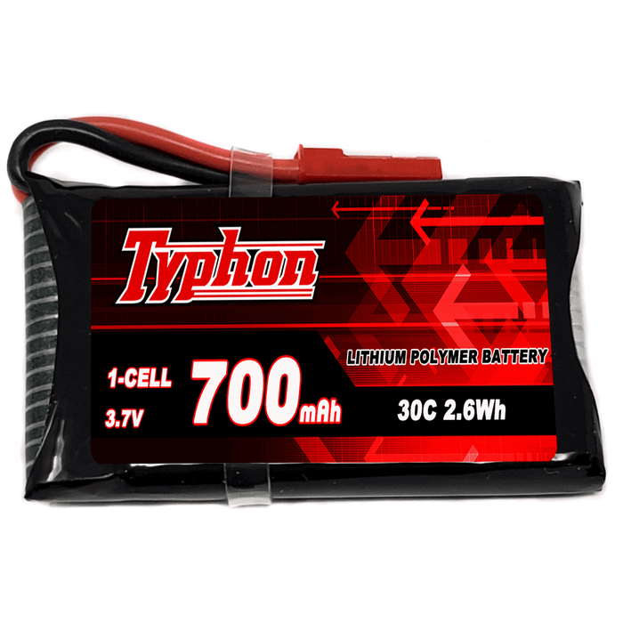 Typhon 700mAh 1S 3.7V 30C Lipo Battery w/ Micro Connector for micro drones and FPV quadcopters