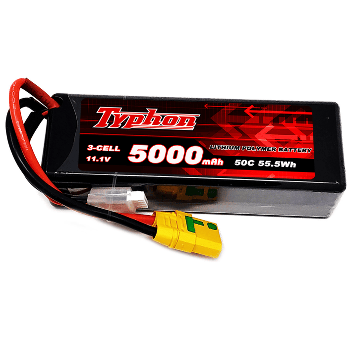 Typhon 5000mAh 3S 50C 11.1V Hardcase Lipo Battery with XT90 Plug for RC Car / Truck / Boat