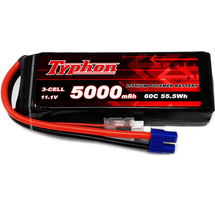 Typhon 5000mAh 3S 60C 11.1V Lipo Battery with EC3 Plug for RC Plane / Heli / Car / Boat