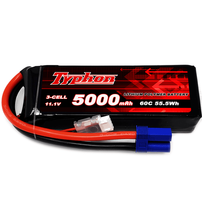 Typhon 5000mAh 3S 60C 11.1V Lipo Battery with EC5 Plug for RC Plane / Heli / Car / Boat