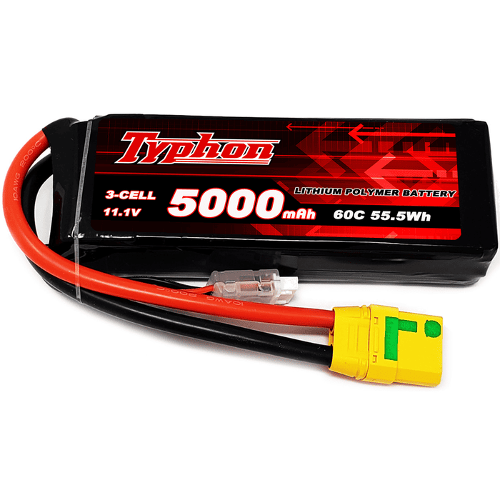 Typhon 5000mAh 3S 60C 11.1V LiPo Battery with XT90 Plug for RC Plane Car Boat