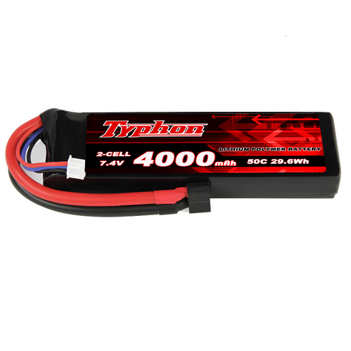 Typhon 2S 7.4V 4000mAh 50C Lipo Battery