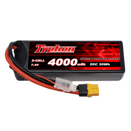 Typhon 2S 7.4V 4000mAh 20C Lipo Battery Hardcase