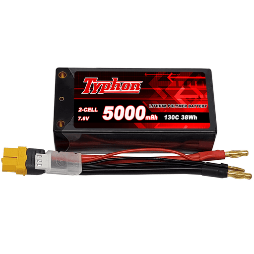 Typhon 5000mAh 2S 7.6V 130C HV LiPo Battery with XT60 Bullet Plug