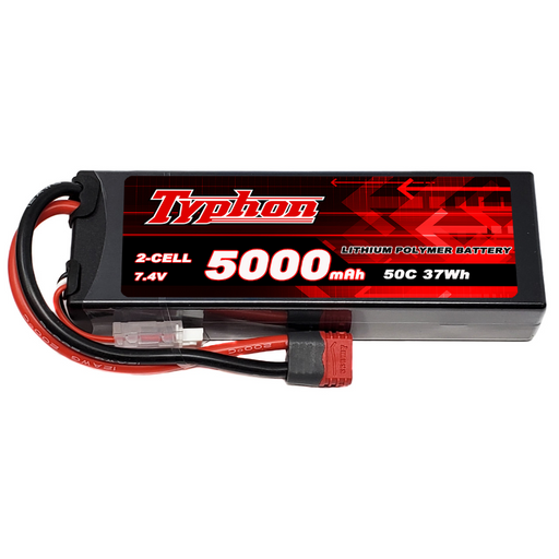 Typhon 2S 7.4V 5000mAh 50C Lipo Battery Hardcase