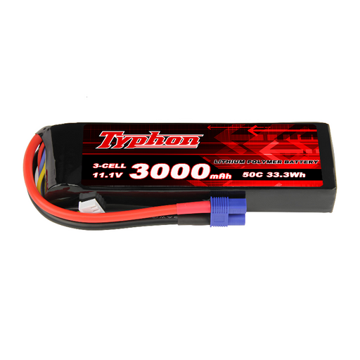 Typhon 50C 11.1V 3S 3000mAh LiPo Battery Pack