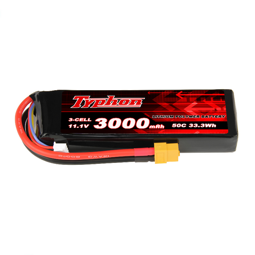 Typhon 3s 11.1v 3000mah 50c Lipo Battery