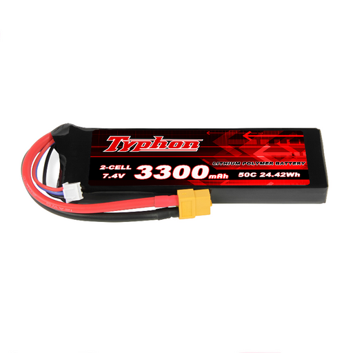 TYPHON 7.4V 3300mAh 2S 50C LiPo Battery Pack