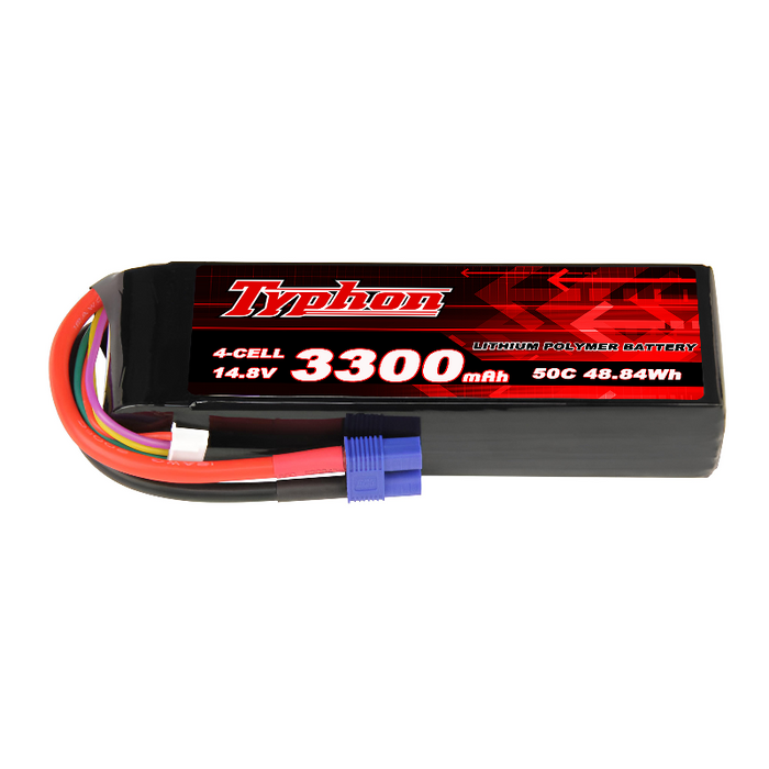 Typhon 4s 14.8v 3300mah 50c Lipo Battery
