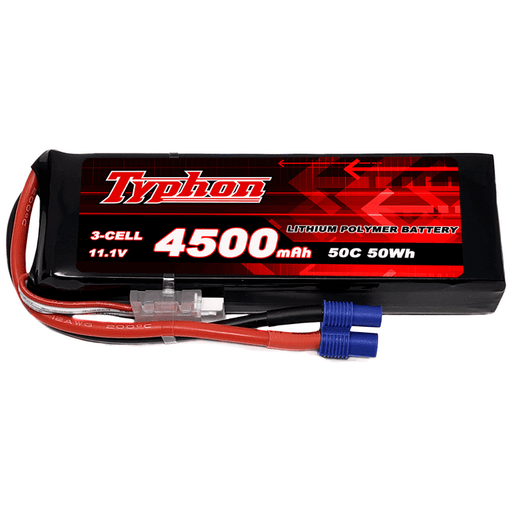 Typhon 4500mAh 3S 50C LiPo Battery with EC3 Connector for RC models