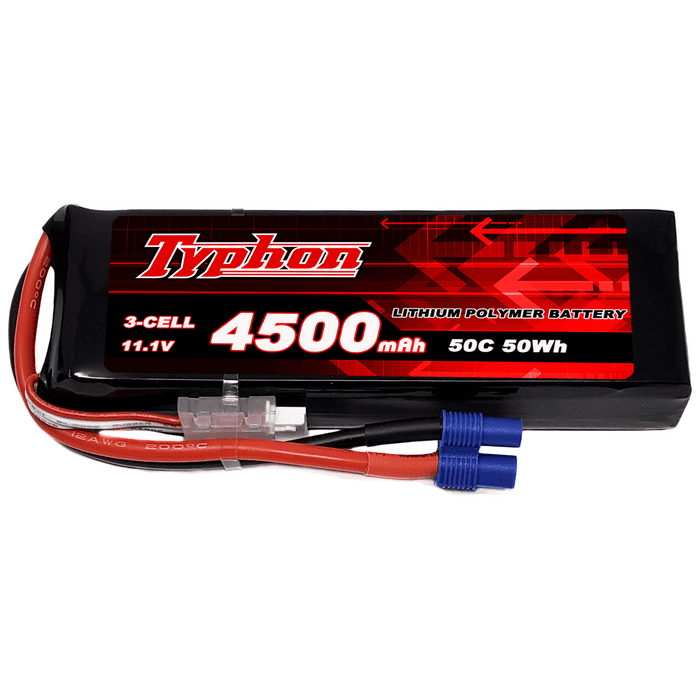 Typhon 4500mAh 3S 50C LiPo Battery with EC3 Connector for RC models