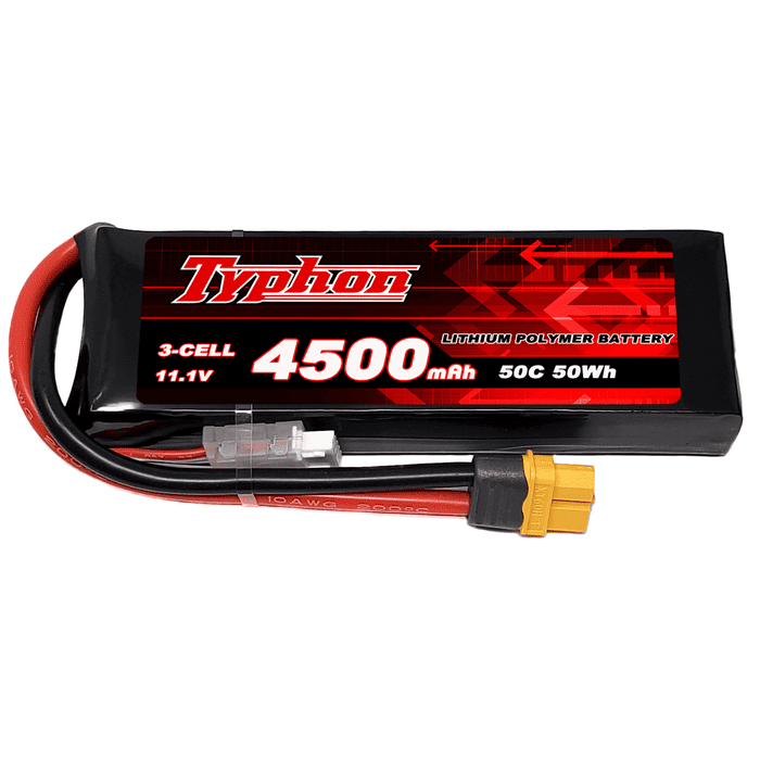 Typhon 4500mAh 3S LiPo Battery with XT60 Plug for RC helicopters, boats, and cars