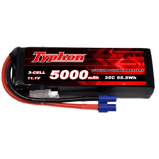 Typhon 5000mAh 3S 35C 11.1V LiPo Battery with EC3 Plug for RC Vehicle Models