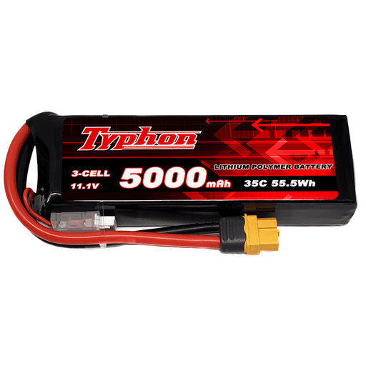Typhon 5000mAh 3S 35C 11.1V LiPo Battery with XT60 Plug for RC Planes and Cars