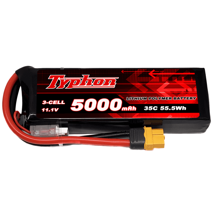 Typhon 5000mAh 3S 35C 11.1V LiPo Battery with XT60 Plug for RC Planes and Cars