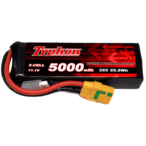 Typhon 5000mAh 3S 35C 11.1V LiPo Battery with XT90 Plug for RC Airplanes and Trucks