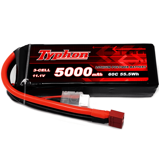 Typhon 5000mAh 3S 60C 11.1V LiPo Battery with T Plug for RC Plane Car Boat