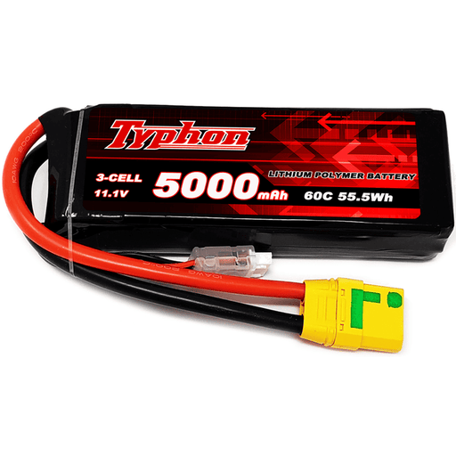Typhon 5000mAh 3S 60C 11.1V LiPo Battery with XT90 Plug for RC Plane Car Boat
