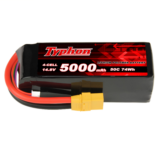 Typhon 4s 14.8v 5000mah 50c Lipo Battery