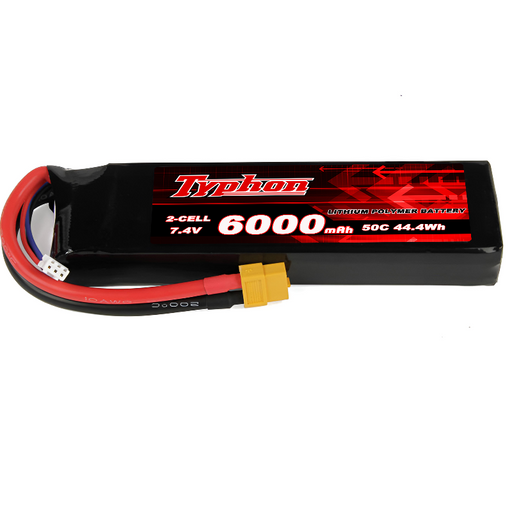 Typhon 2s 7.4v 6000mah 50c Lipo Battery