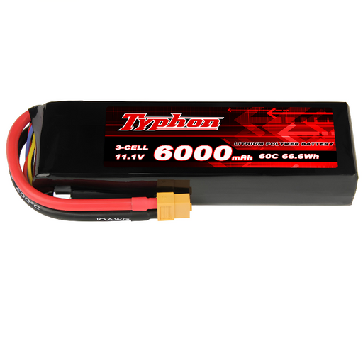 Typhon 11.1v 3S 6000mAh Lipo batteries
