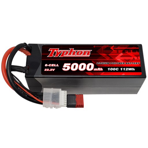 Typhon 6S 5000mAh 22.2V 100C LiPo Battery Hardcase w Deans(T)