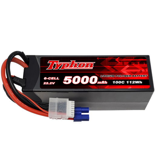 Typhon 6S 5000mAh 22.2V 100C LiPo Battery Hardcase 